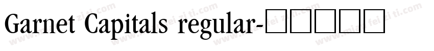 Garnet Capitals regular字体转换